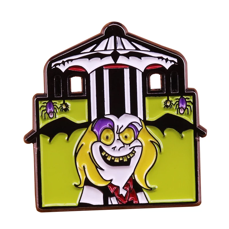 Creepy Deetz House pin Gothic horror movie fan gift