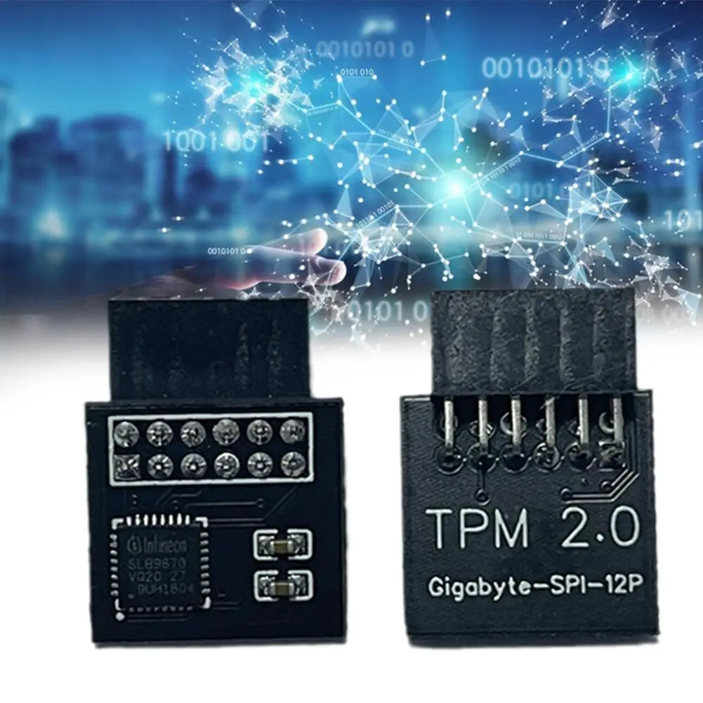 TPM 2.0 Encryption Security Module Remote Card Windows 11 Upgrade Module 12 14 18 20-1pin To Support Multi-brand Motherboards