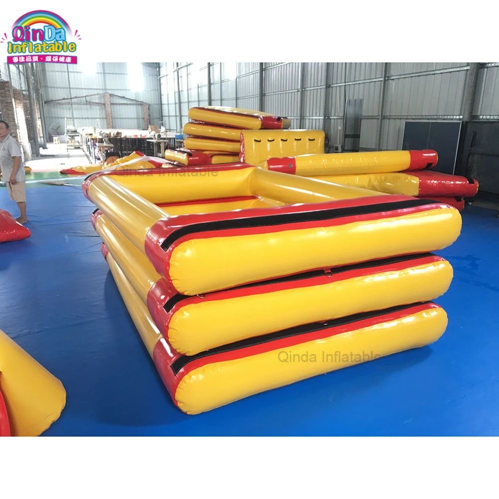 Wasserspielgeräte Float Wasserpark Aufblasbarer Ozeanhai-Themenpark mit bester Qualität