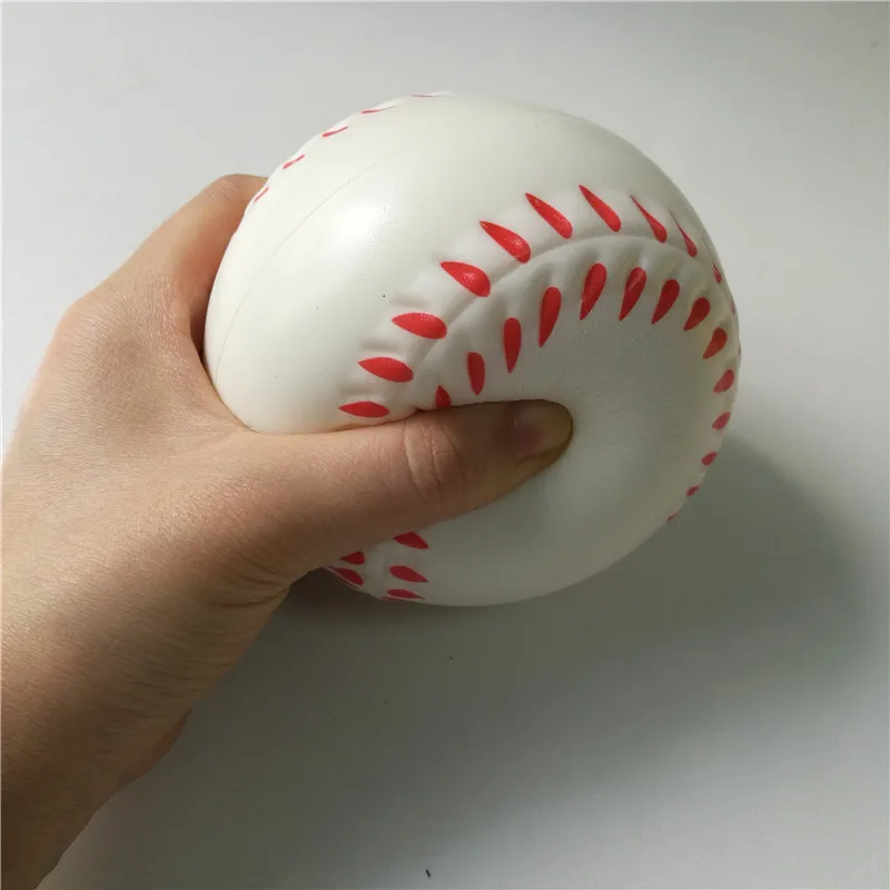 Toys Baseball Anti Stress Ball Soft Foam Rubber Balls Squeeze Squishy Stress Relif Toys for Kids Children 6.3cm/10cm