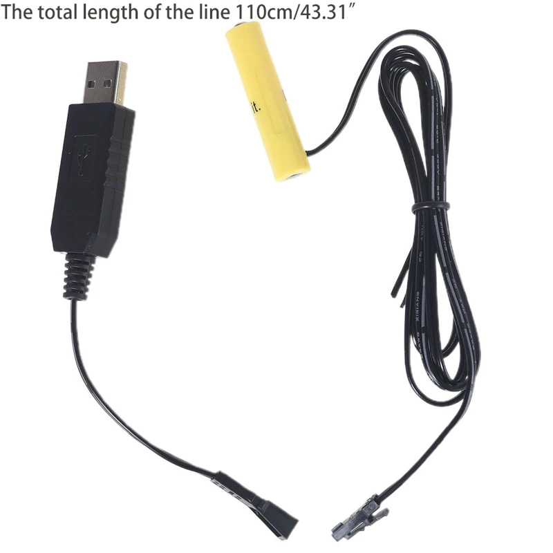 Манекен батарей AAA повторного использования, съемный кабель питания USB/Type C для батареи AAA, заменяет батарею AAA для Светодиодный ных игрушек