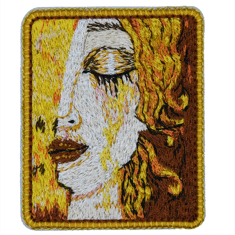 Anne-Marie Zilberman Larme Embroidery Patch Modern Fashion Saness Girls Reflect Hardship of Real Life for Lady Clothing Jacket