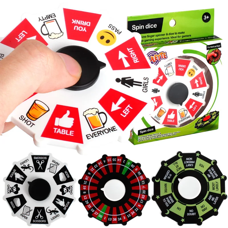 Fortune Roulette Wheel Fidget Spinner Lucky Wheel Spinners Spinning Turntable Hand Spinner Stress Relief Toys