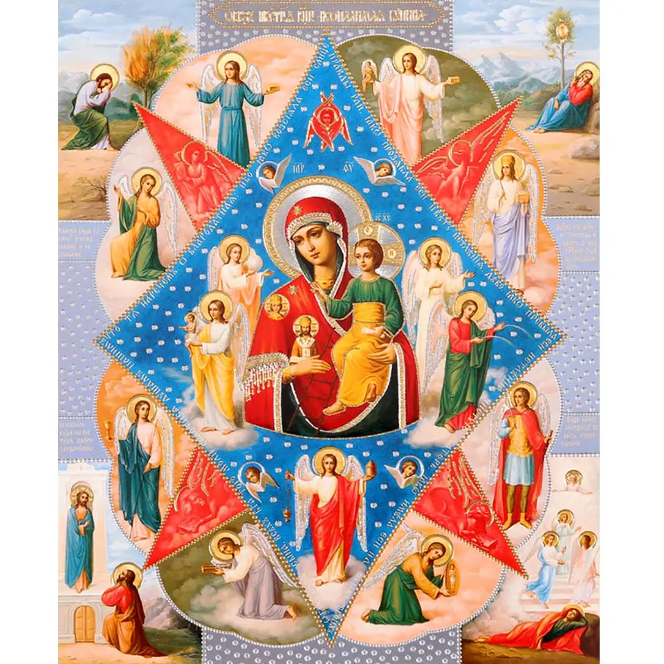 Sale 5D DIY Diamond Painting Religion Icon Full Square Diamond Embroidery Religion Diamond Mosaic Picture of Rhinestones Gift