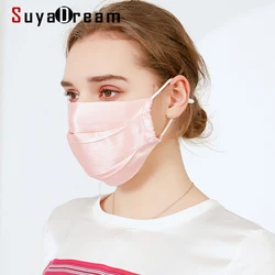 SuyaDream Nữ Mặt Nạ Lụa Tự Nhiên 100% Lụa UV Bảo Vệ Khuôn Mặt Người Lớn Mặt Nạ Cho Phụ Nữ Và Nam Giới Ngoài Trời Có Thể Rửa Được