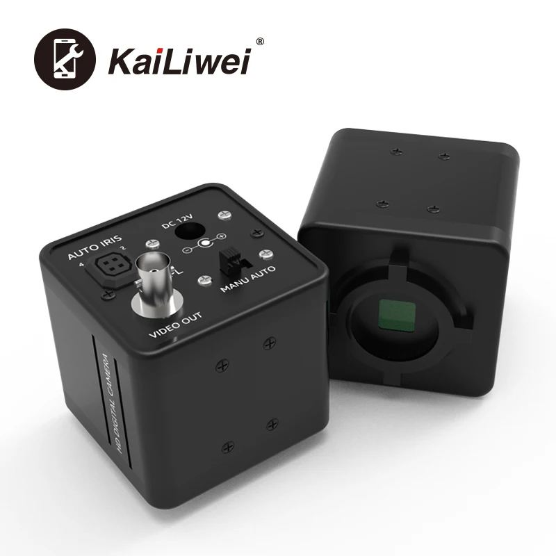 Microscopio Electrónico Digital con cámara de vídeo VGA, lente de montaje 100X C, anillo de luz para reparación de soldadura PCB de teléfono móvil