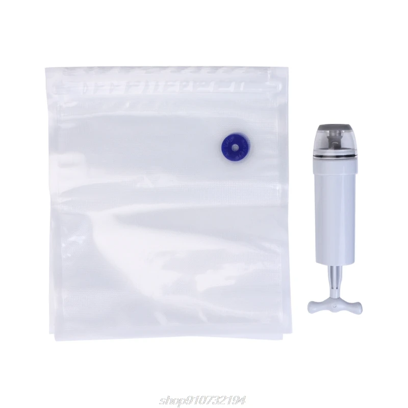 食品真空シーラー,5個,手動ポンプ付き真空包装機,直送,n06 20