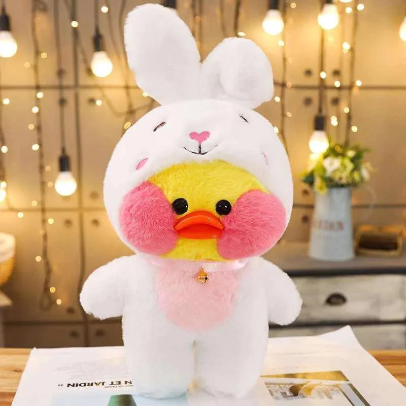 30cm Nette Lalafanfan Gelb Café Ducks Gefüllte Weiche Spielzeug Kawaii Beruhigende Spielzeug Aminal Puppen Kissen Für Gril Kinder Brithday geschenke