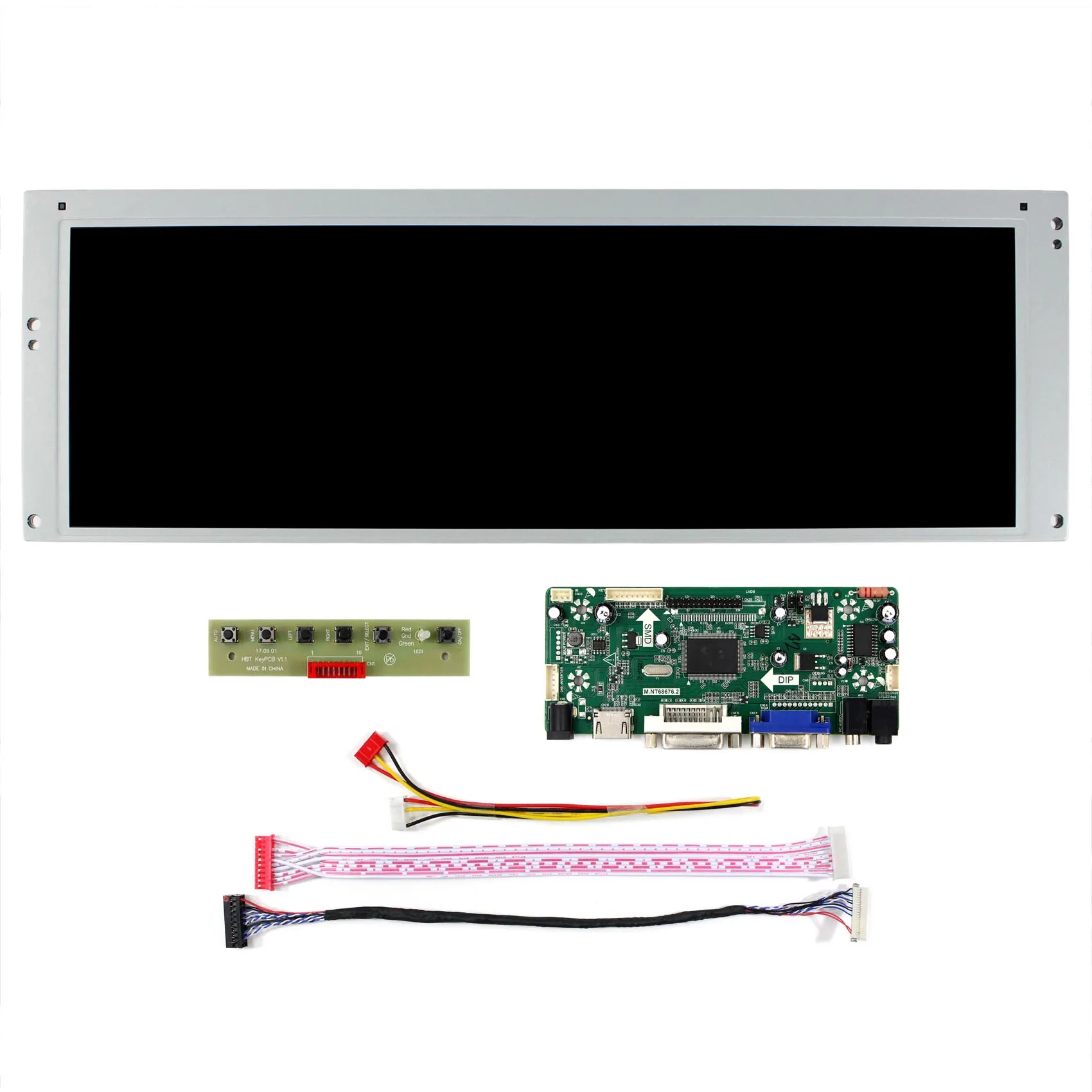 Imagem -02 - Original Lta149b780f M.nt68676 Hdmi Mais Dvi Mais Vga Contorller Board Monitor com 149 Polegadas 1280*390 Lcd Led Painel de Substituição da Tela Novo