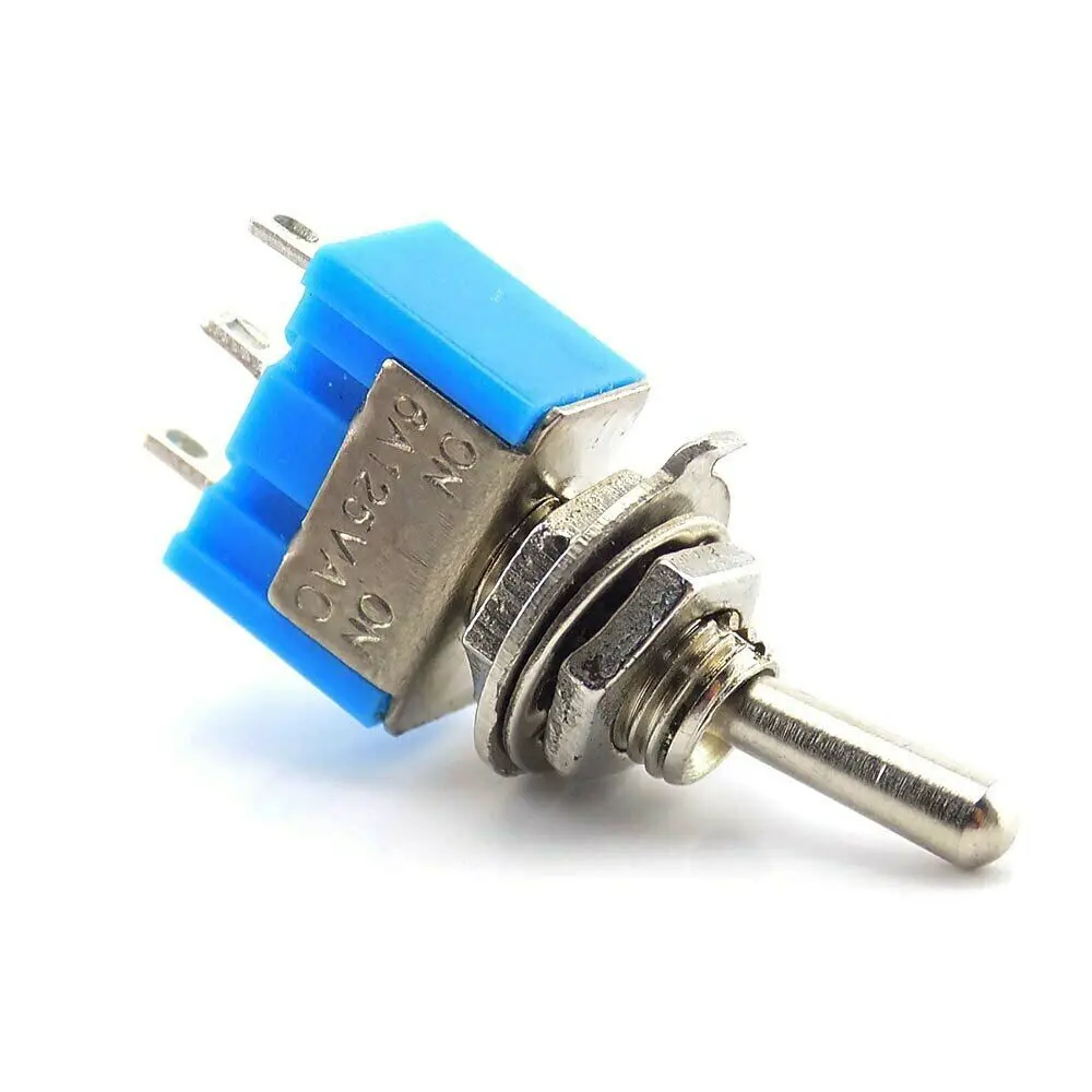 5pcs/lot Mini MTS-102 3-Pin G107 SPDT ON-ON 6A 125V 3A250VAC Toggle Switches Good Quality