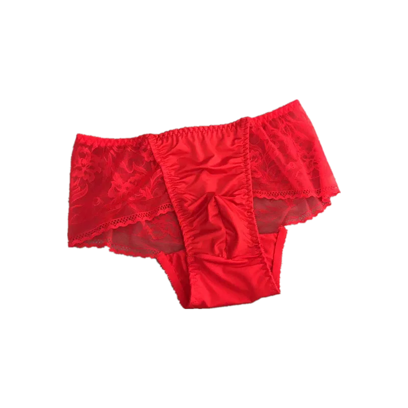 underwear men jock strap Lace Bulge Pouch Briefs Underwear sexy Man Sexy Lace Panties Gay Male Sissy Lingerie Ruffle