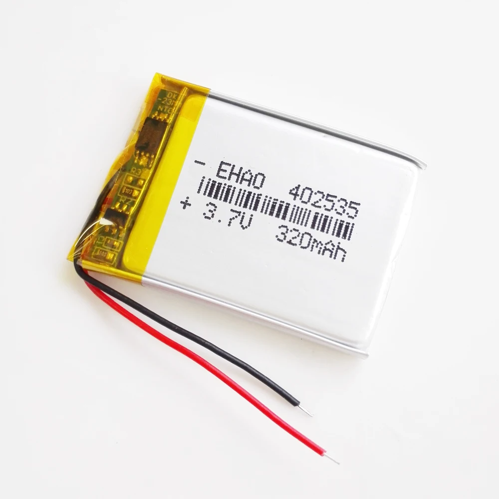 3.7V 320mAh 402535 Lithium Polymer LiPo Rechargeable Battery For Mp3 GPS Smart Watch Headphone PAD DVD E-book Bluetooth Headset