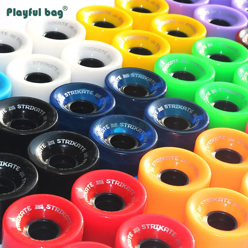 Playful Bag 60X45mm PU wheels for skateboard Street Skating sport accessory Longboard wheels 78A AMB19