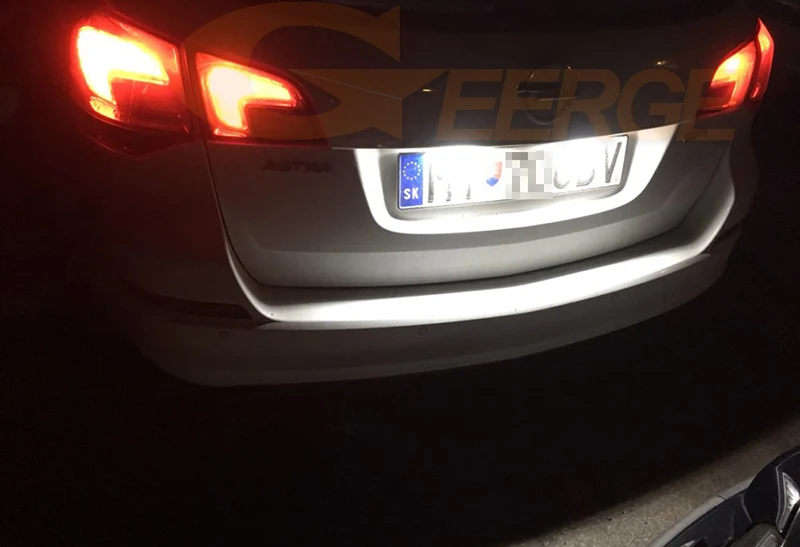 For Opel Astra J Sports Tourer Estate 2010-2015 Ultra Bright Smd Led License Plate Lamp Light No OBC Error Car Accessories