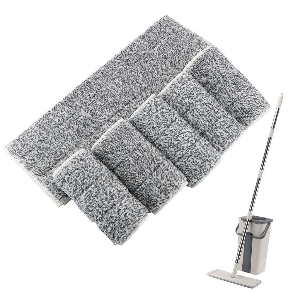 4 piece/6 piece Home Cleaning Mop Replacement Pad Washable Spray Mop Pad Replacement Microfiber Pads Dust Remove Cloth