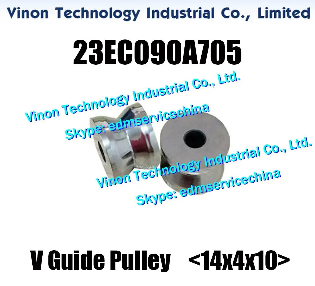 

23EC090A705 edm V Guide Pulley Lower 14x4x10mm (Tungsten Steel) for Makino W32FB,W53FB,Uj,DUO43,DUO64 23EC.090A.705 Guide Pulley