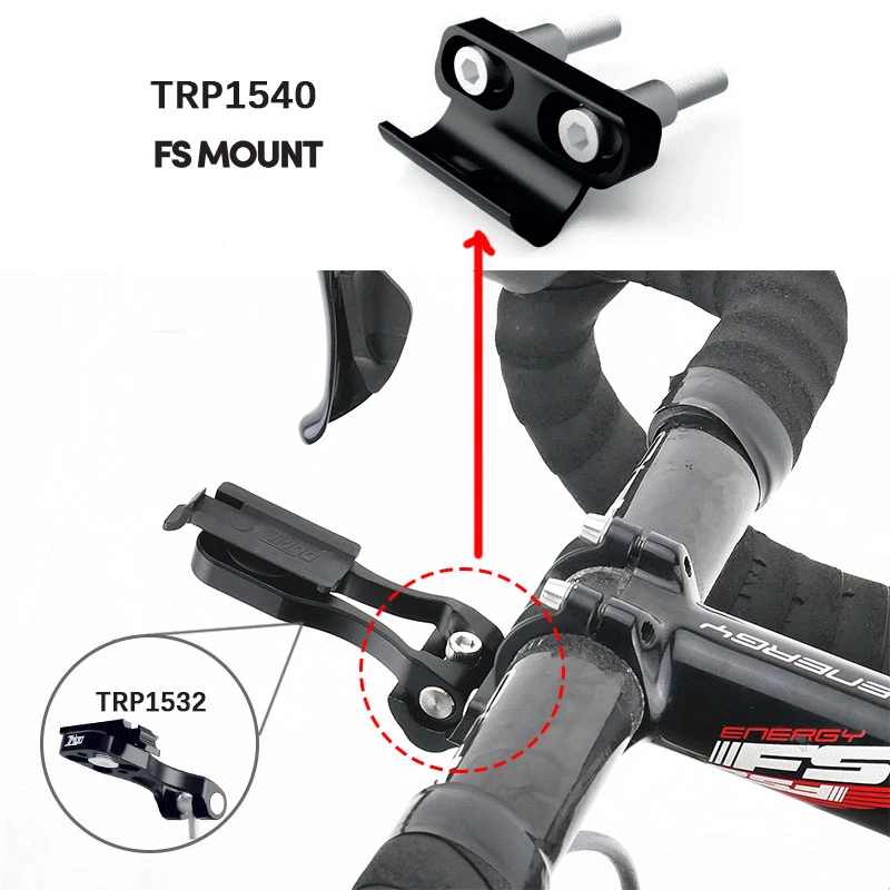 Trigo trp1540 estrada da bicicleta haste preta frente capa adaptador para montagem do telefone acessórios