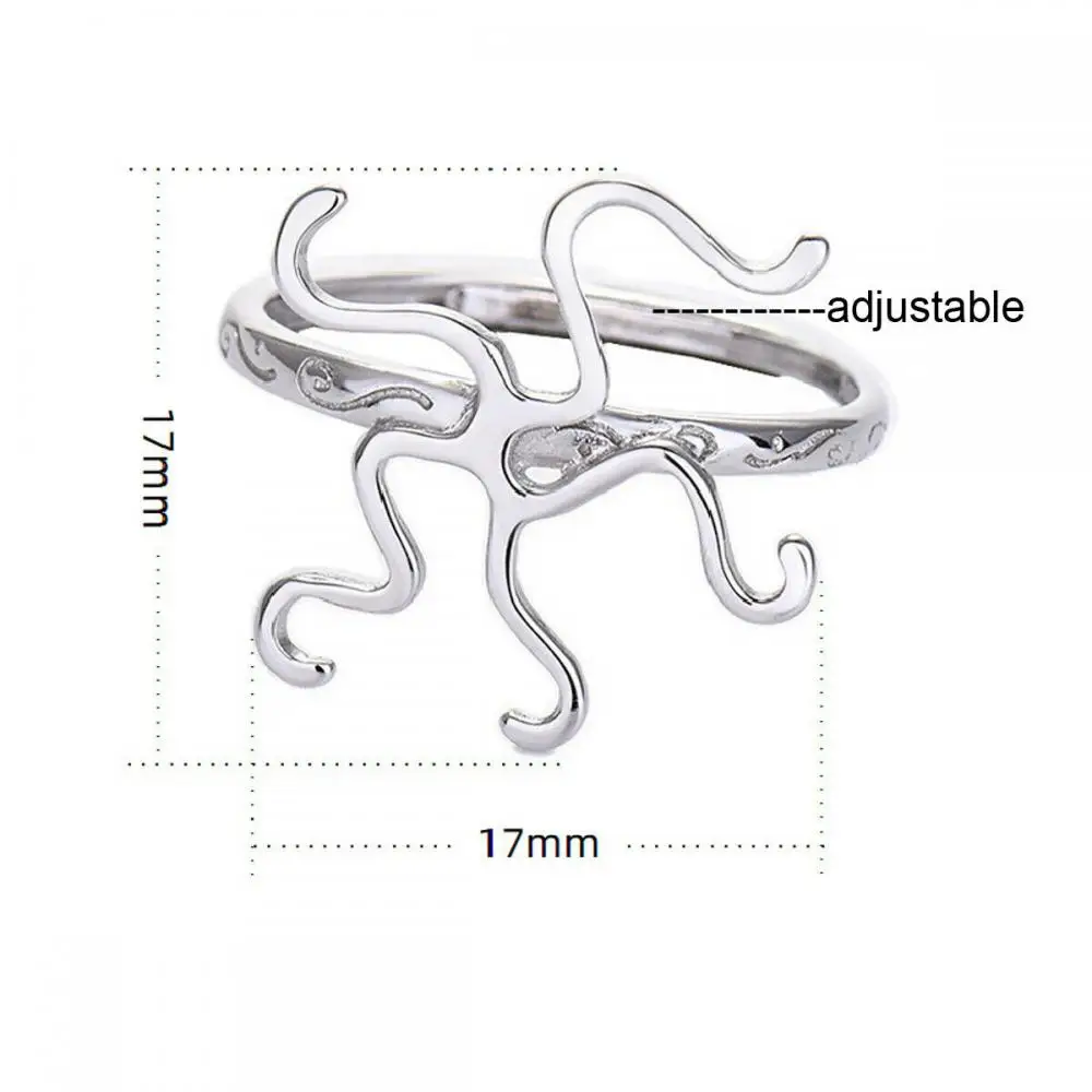 925 Sterling Silver 5 Claws Prong Ring Blank Ring Base Finding for Irregular Gemstone Setting DIY Jewelry Gift for Women