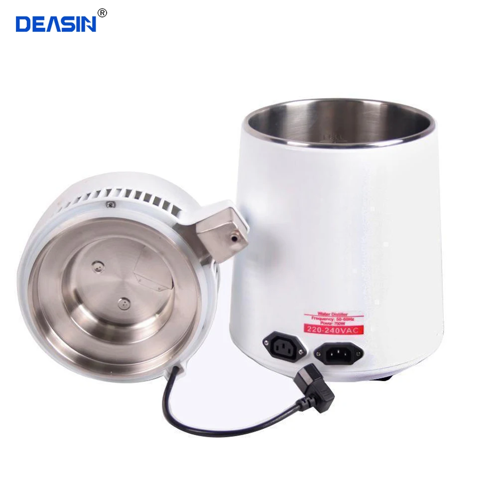 4l /6l pure water distiller dental distilled water machine stainless steel filter purifier electric distillation jug 110v 220v