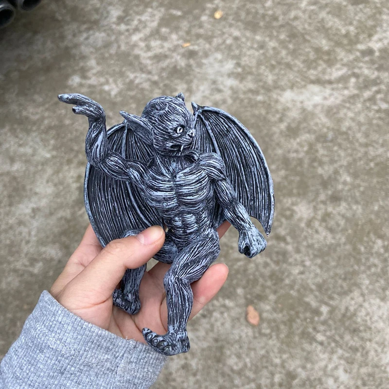 15cm Resin Retro Gargoyle Ghost Bat Monster Statue Decoration Creative Window Decoration Home Garden Decoration HOT SALE