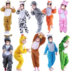 Cartoon Children Kids Animal Clothing Dinosaur Tiger Elephant Animals for Boy Girl Birthday Halloween Costume Cosplay