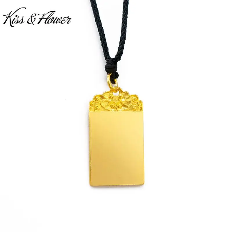 KISS&FLOWER Gold Vintage All Good Pendant Charm For Women Men Birthday Wedding Party Christmas Bride Groom Mother Girl Gift PD38
