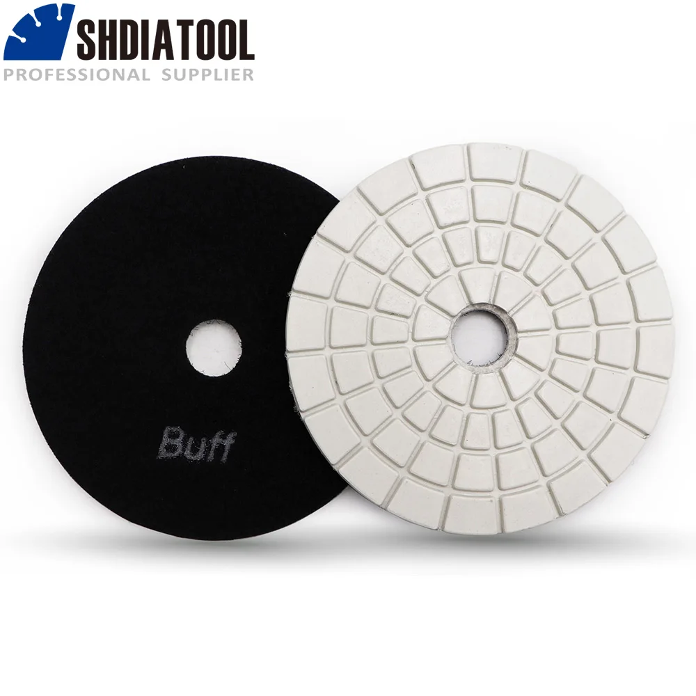 SHDIATOOL 4" wet diamond polishing pads for stone granite 100mm grinding discs