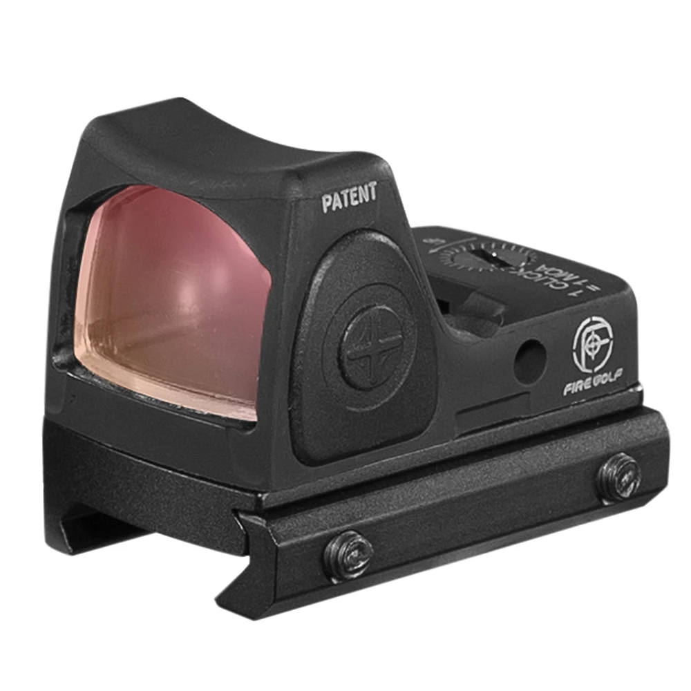 Imagem -02 - Fogo Lobo 3.25 Moa Red Dot Sight Colimador Glock 19 Reflex Scope Caça Led Ajustável Baixo Picatinny Rail Mount