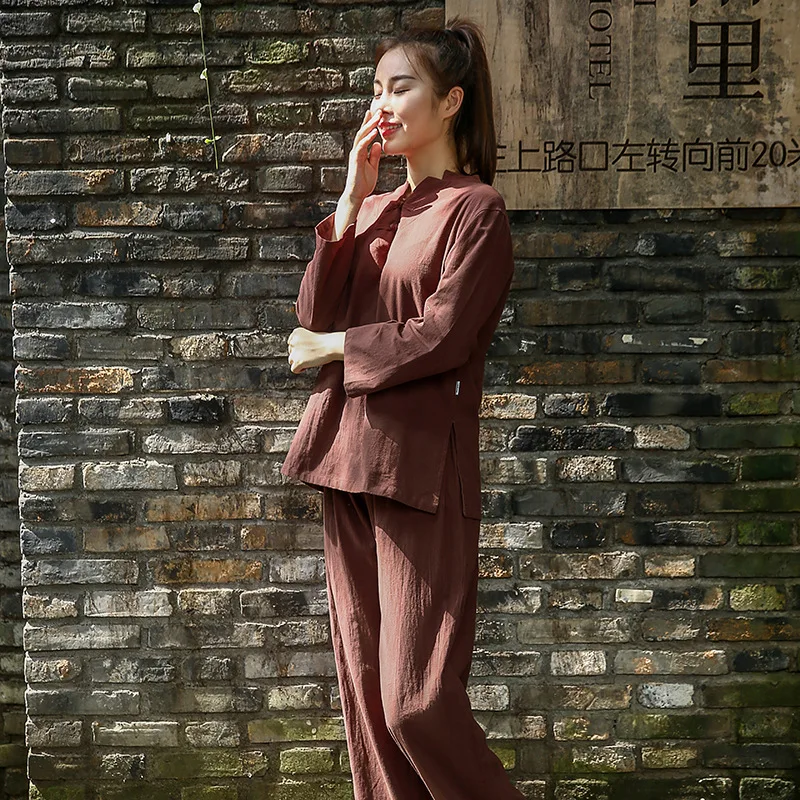 Hot Sale Ameliorate Chinese Cloth Meditation Tai Chi 6 Color Large Size S-6XL Martial Arts Suit