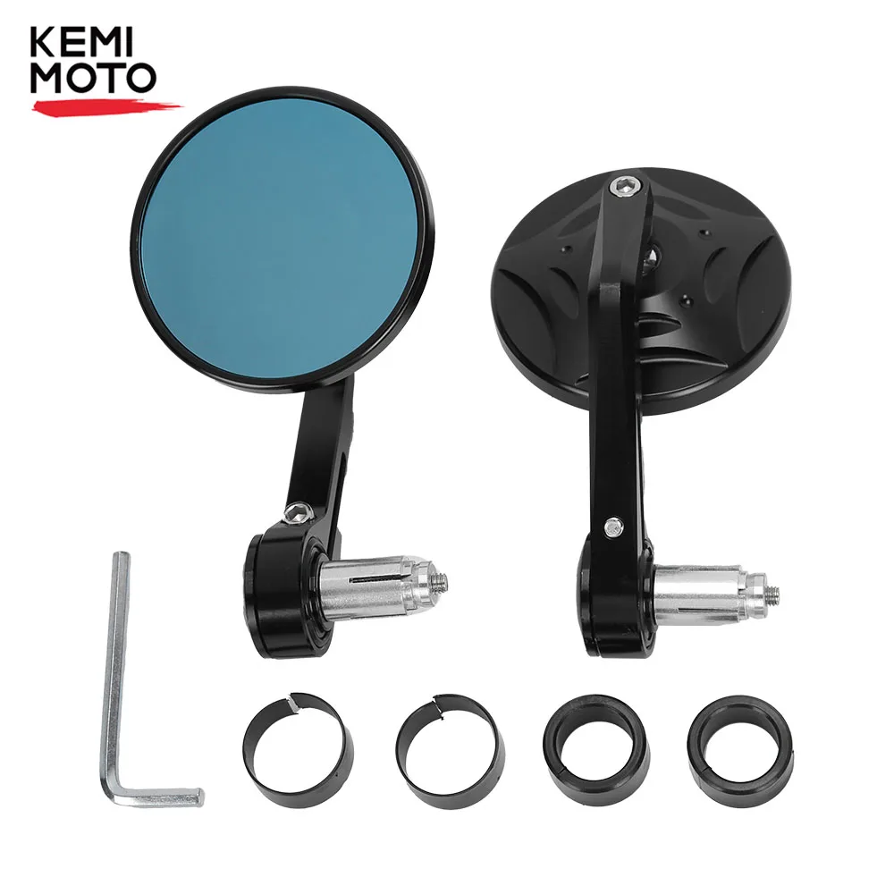 

Motorcycle Mirror Rearview Mirror Handlebar Bar End Universal 7/8" 22mm For KAWASAKI NINJA 400 Z650 Z750 Z800 Z900 CB500X NC700X