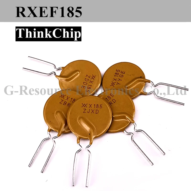 (20 pces) fusível reinicializável rxef185 pptc 72 v 60 v 1.85a 1850ma xf186