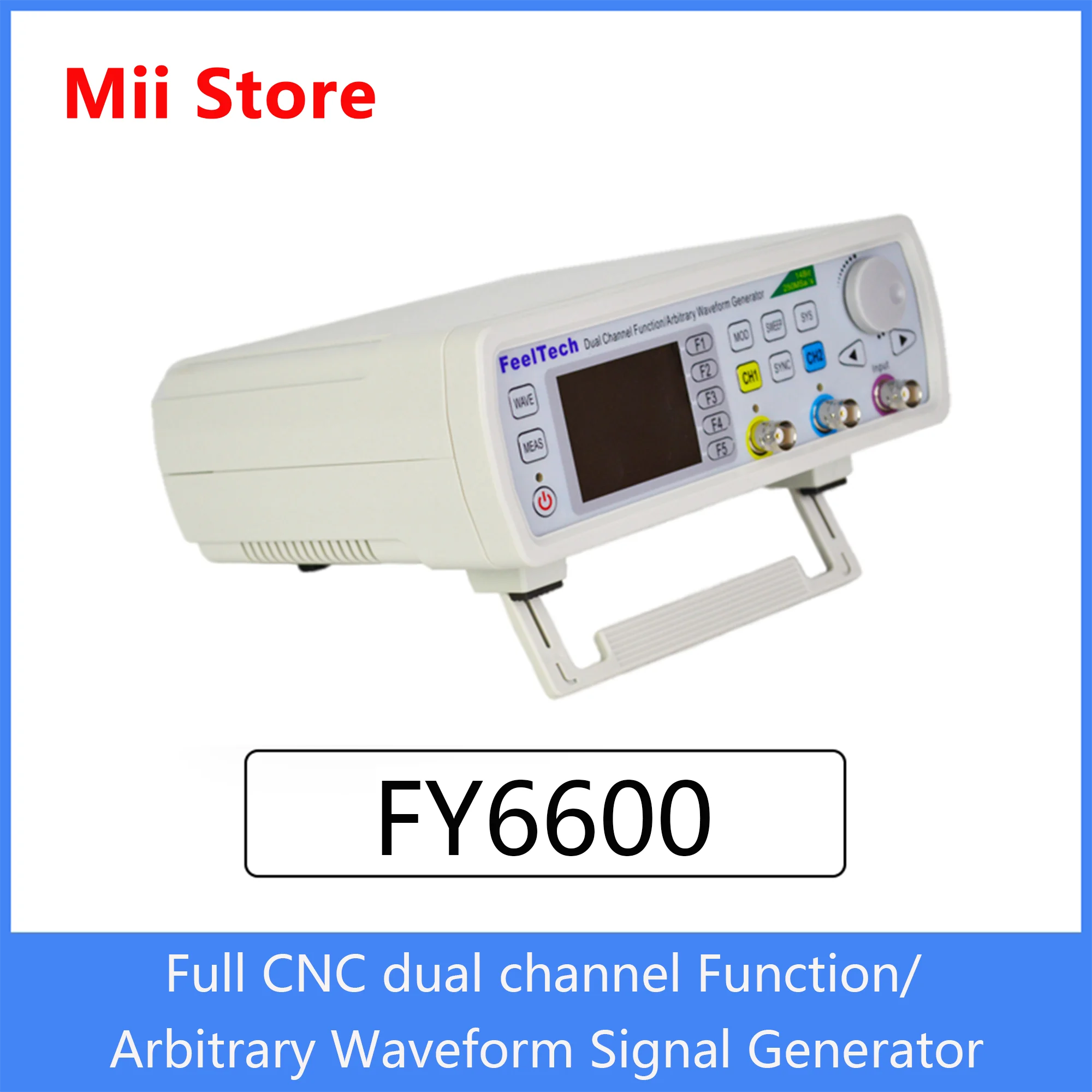 Générateur de Signal DDS à double canal arbitraire, FY6600-30MHz/60MHz, 250MSa/s, 8192*14bits, compteur de fréquence 100MHz, VCO, Burst,