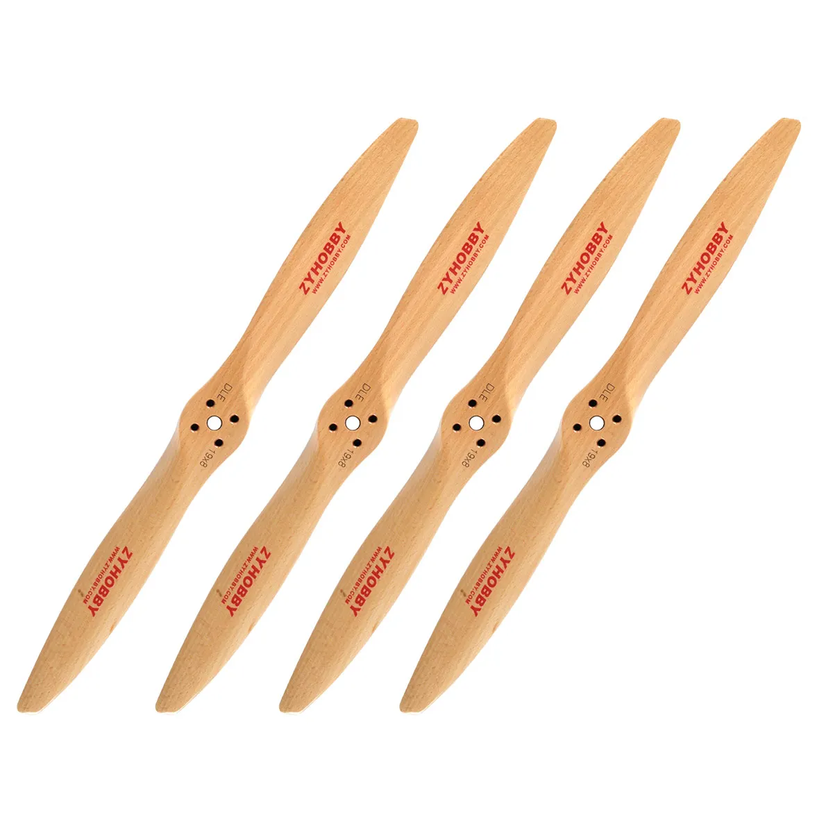 1Pc Wood Gasoline CW Propeller 19*8 18*10 20*10 Drilled For DLE Gas Engine