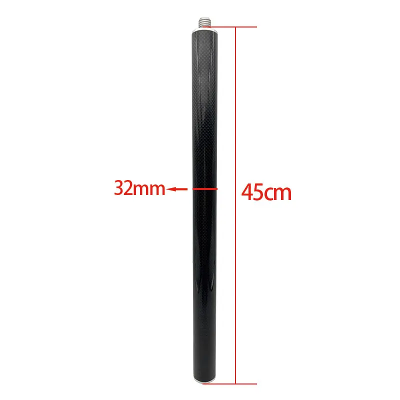 1.8M Survey Pole Carbon Fibre GNSS RTK Surveying GPS Prism Type 5/8 Screw Thread Measuring Rod for Total Station