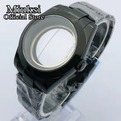 Miuksi 36mm/40mm sapphire glass black PVD case fit NH35 NH36 ETA2824 2836 Miyota 8205 8215 PT5000 Mingzhu DG2813 3804 movement