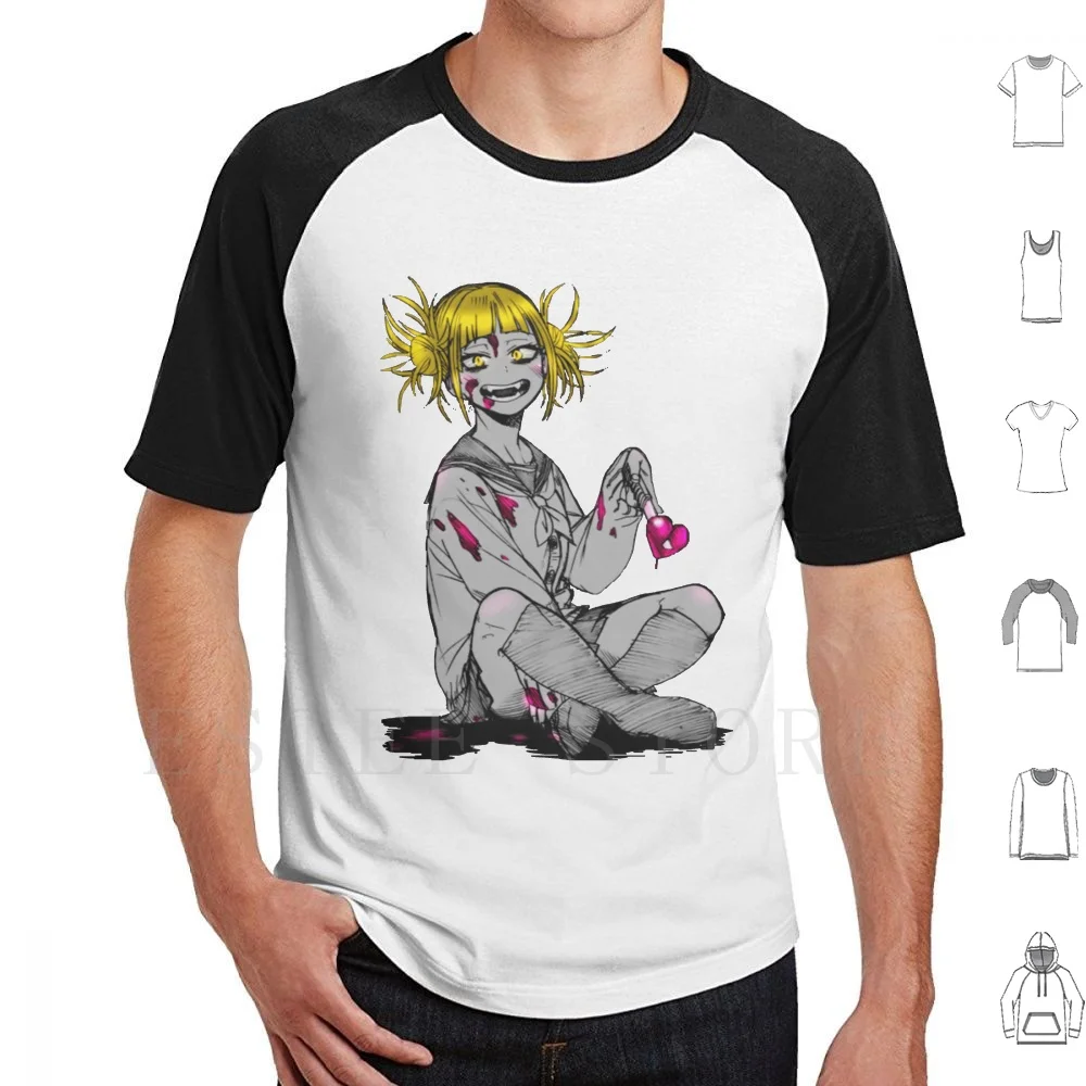 

Himiko Toga T Shirt DIY Big Size 100% Cotton Himiko Toga Anime And Manga Animegirl Boku No Hero Academia Hero Academia Himiko