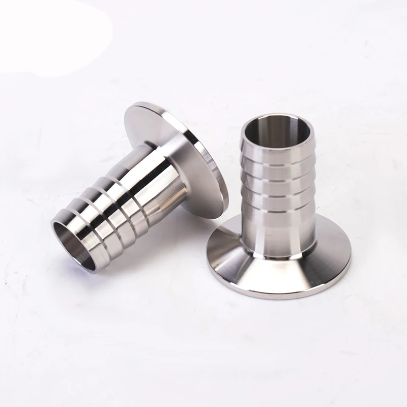 304 Stainless steel camlock Pipe Fitting  hose connector Ferrules  Tri Clamp Plumbing Pipes Barb 1.5\