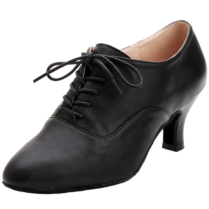 Zapatos de baile latino para mujer, zapatos de baile de salón, Tango, Salsa, zapatillas de baile de Jazz modernas, rojo y negro