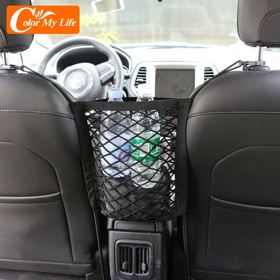 Car Interior Trunk Seat Back Elastic Mesh Net for Suzuki Swift Vitara Jimny Sx4 Grand Vitara for Subaru Forester Impreza Xv Nets