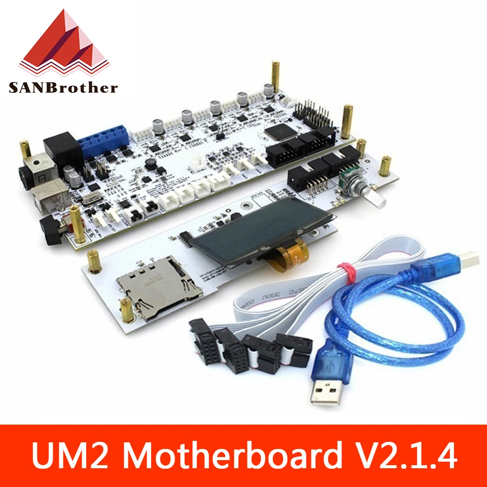 

3D Printer Parts 2016 Latest UM2+ V2.1.4 Control Board And Display Kits UM2+ 2 Finished Main Motherboard