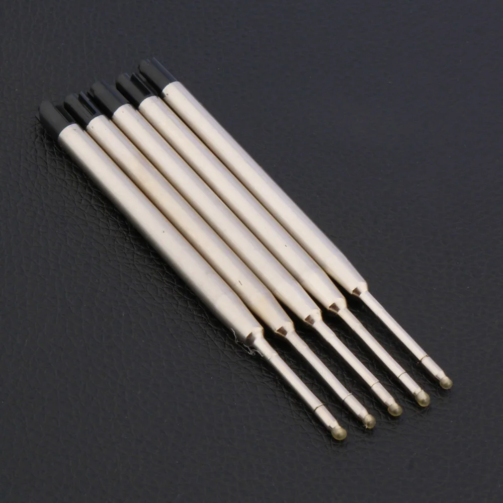98mm Ballpoint Pen ink Refills stainless steel 5Pc BLUE 5Pc 424 ink Refills Stationery Office School Supplies Ball point pen