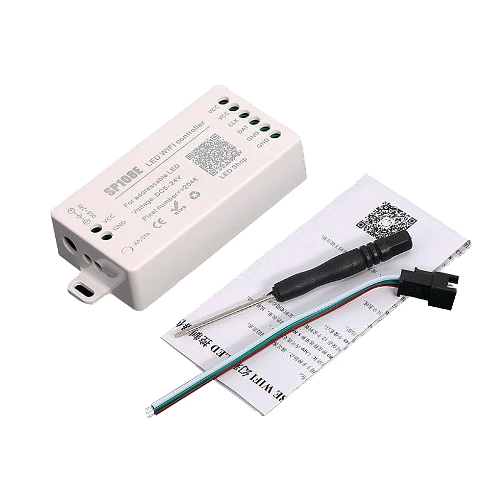 LED Wifi Controller SP108E IR Control For WS2812B WS2813 WS2811 WS2815 SK6812 Etc Led Strip Module Light DC5-24V