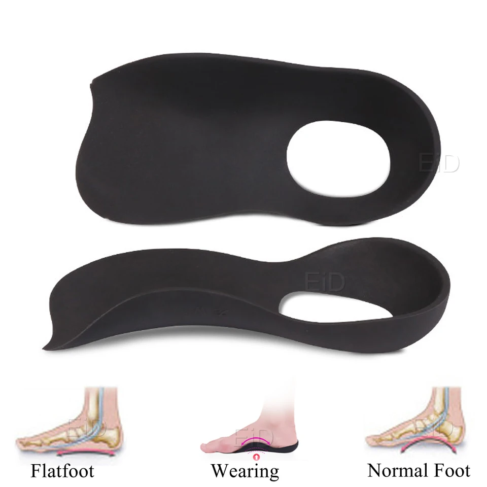 Semelles Orthopédiques Pour Pieds Plats – Soutien De Voûte, Creux Talon, TPR, En 2 Tailles (EU 35-47)