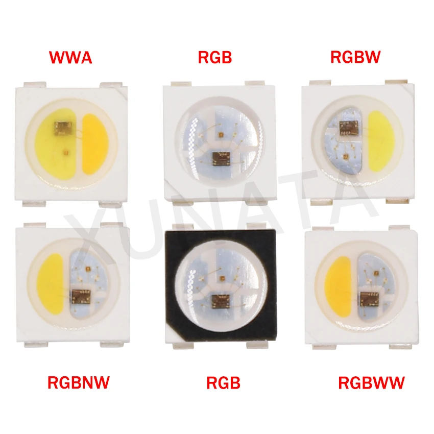 2-1000pcs 4 Color in 1 Individually Addressable LED Chip Pixel 5V SMD 3535 5050 SK6812 RGBW RGBWW RGBNW WWA RGB as WS2812B