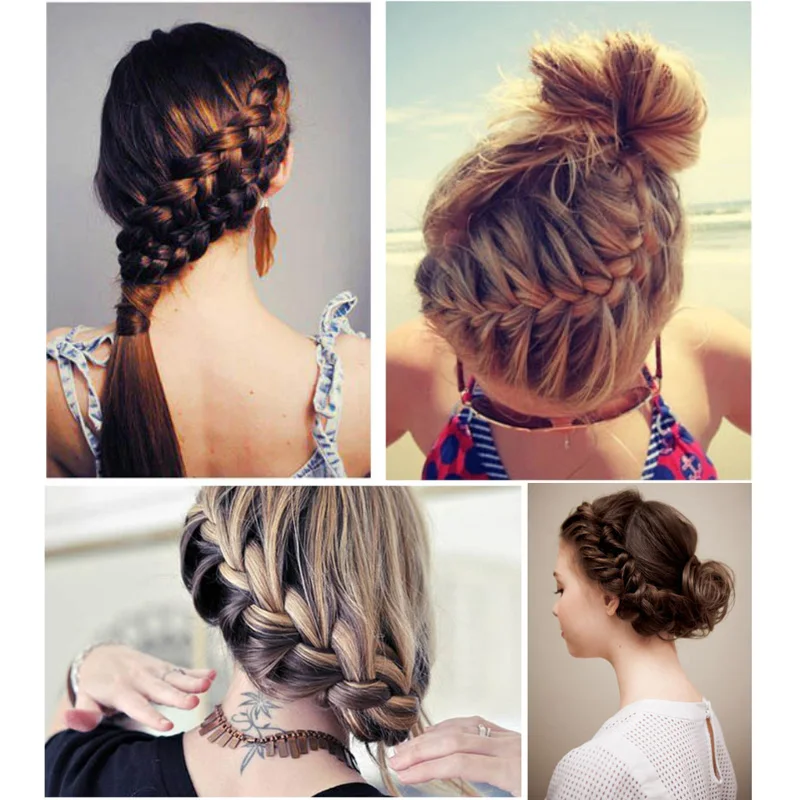 Herramienta trenzadora de ondas de unión de pescado para mujer, rodillo para trenzar el cabello francés, tejido mágico, fabricante de moños de