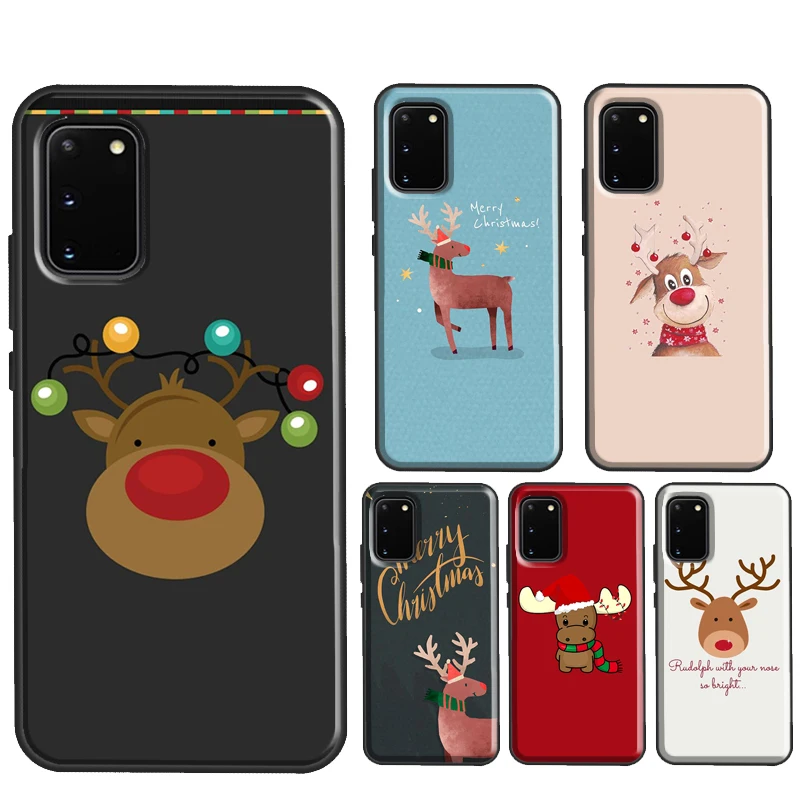 Merry Christmas Reindeer Phone Case For Samsung S10 Plus S8 S9 S20 FE S22 S21 Ultra Note 10 Plus Note 20 Ultra