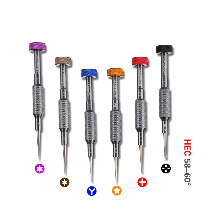 JABEUD New 6 in1 Precision 2D Screwdriver Set Multifunctional Opening Metal Non-slip Repair Tool For Phones Laptop Tablet PC