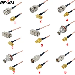 Cable SMA male plug to BNC male straight Connector SDI Cable RG316 RF Jumper pigtail Male to Female right angle RF Coaxial