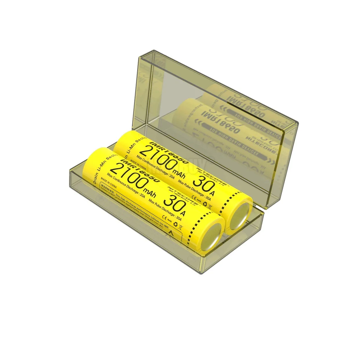 NITECORE IMR18650 3.7V Li-Ion Protetto La Batteria Ricaricabile 2100/2500/2600/3100mAh 30A/35A/38A/40A di Alta-qualità 1 pezzo Flat Top