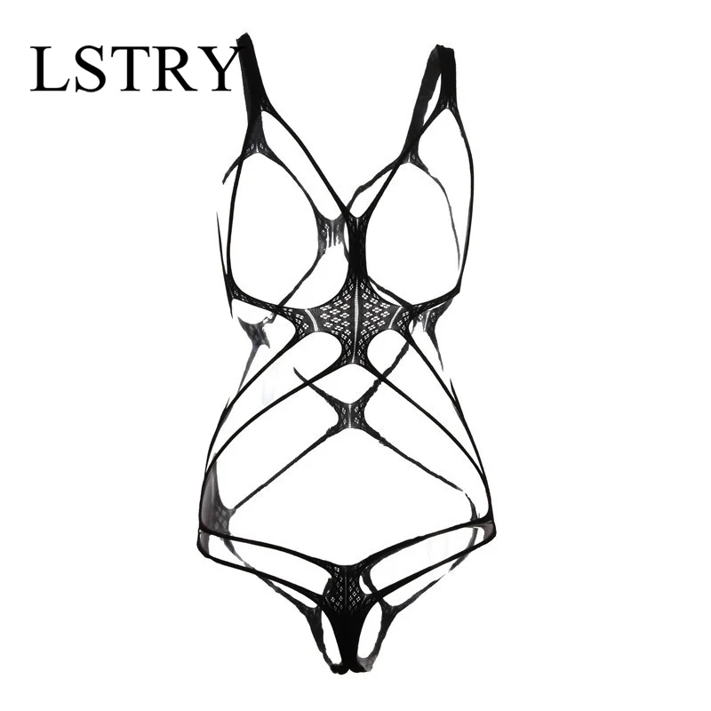 Porn Dress Lstry Open Bra Crotch Hollow Elastic Underwear Sexy Costumes Female Lenceria New Glamor Erotic lingerie for Women